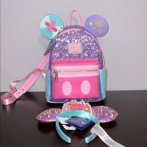 Mickey Mouse main attraction loungefly- it’s a small world